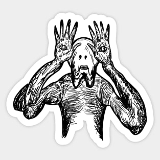 The Pale Man Pans Labyrinth Sticker